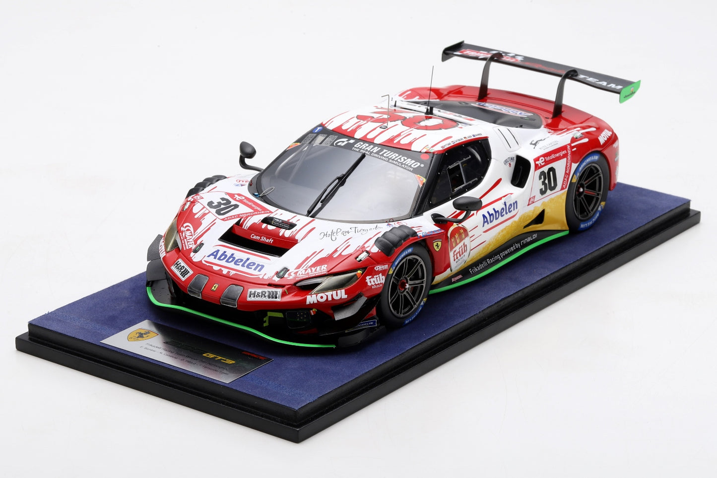 LookSmart LS18RC025 1/18 Ferrari 296 GT3 No.30 Fikadelli Racing Team Winner 24H Nürburgring 2023E. Bamber – N. Catsburg – D. Pittard – F. Fernandez Laser