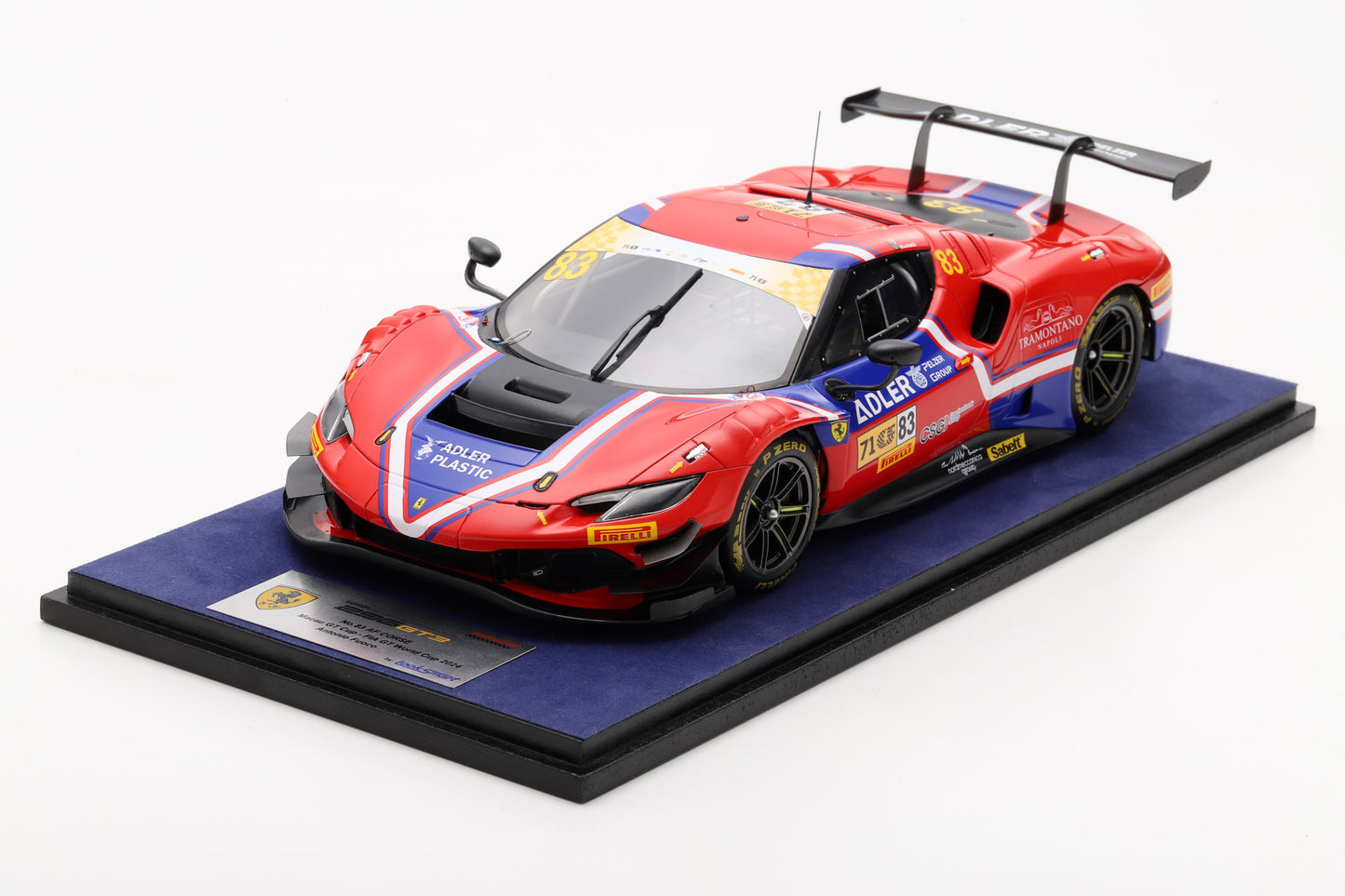 【2026年1月以降発売予定】 Looksmart LS18LM050 1/18 Ferrari 296 GT3 No.83 AF CORSE SRL Macau GT Cup - FIA GT World Cup 2024 Antonio Fuoco