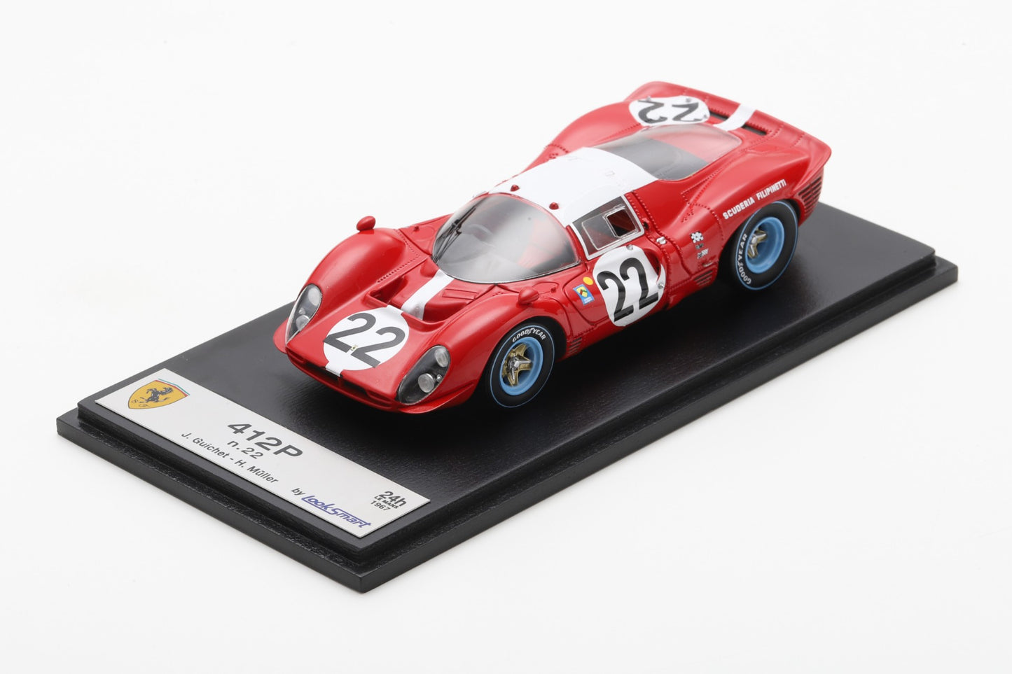 Looksmart LSLM157 1/43 Ferrari 412P No.22 Le Mans 24H 1967 Jean Guichet - Herbert Müller