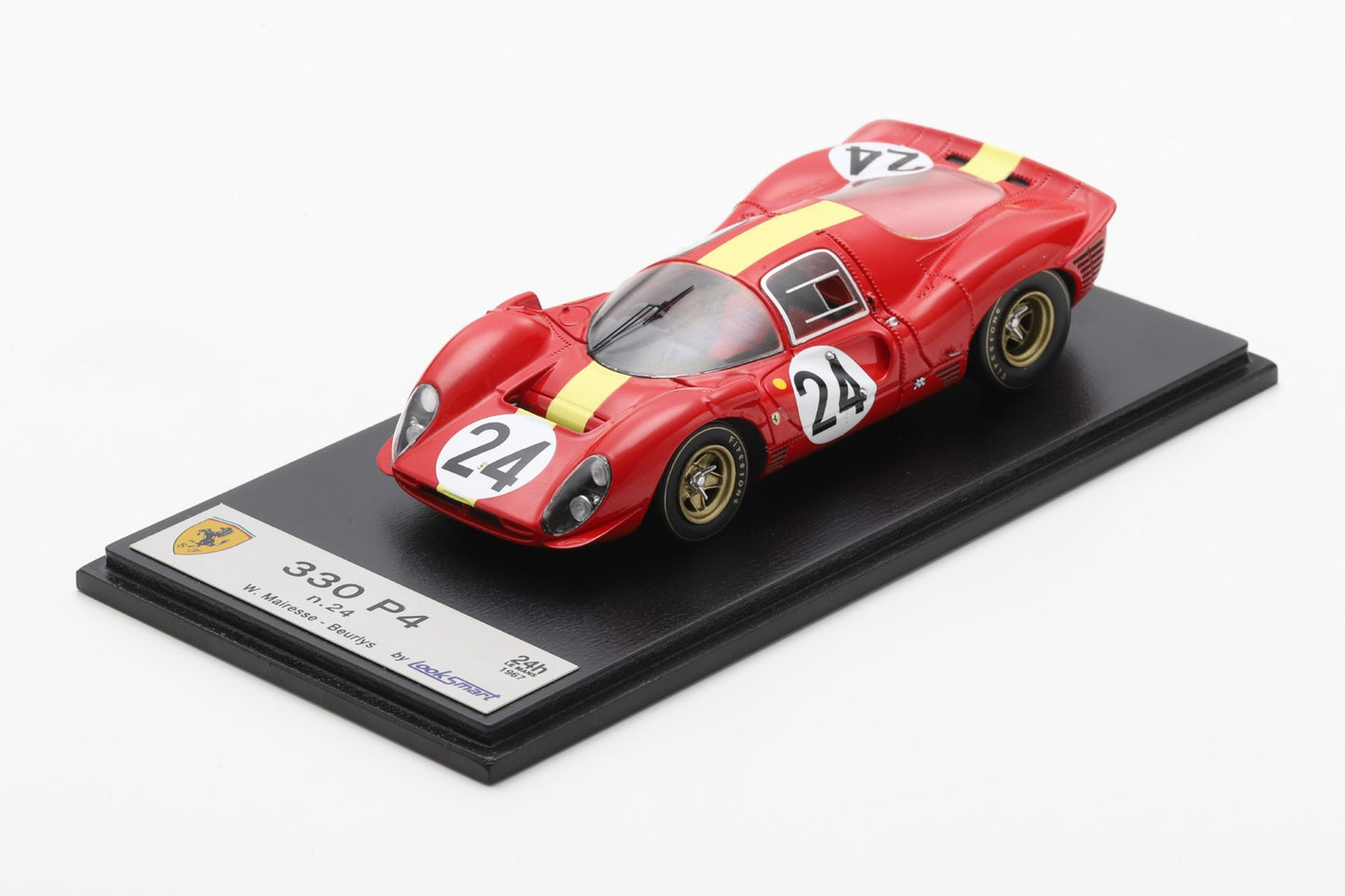 【2025年12月発売予定】 Looksmart LSLM159 1/43 Ferrari 330 P4 No.24 3rd Le Mans 24H 1967 Willy Mairesse - Jean Beurlys