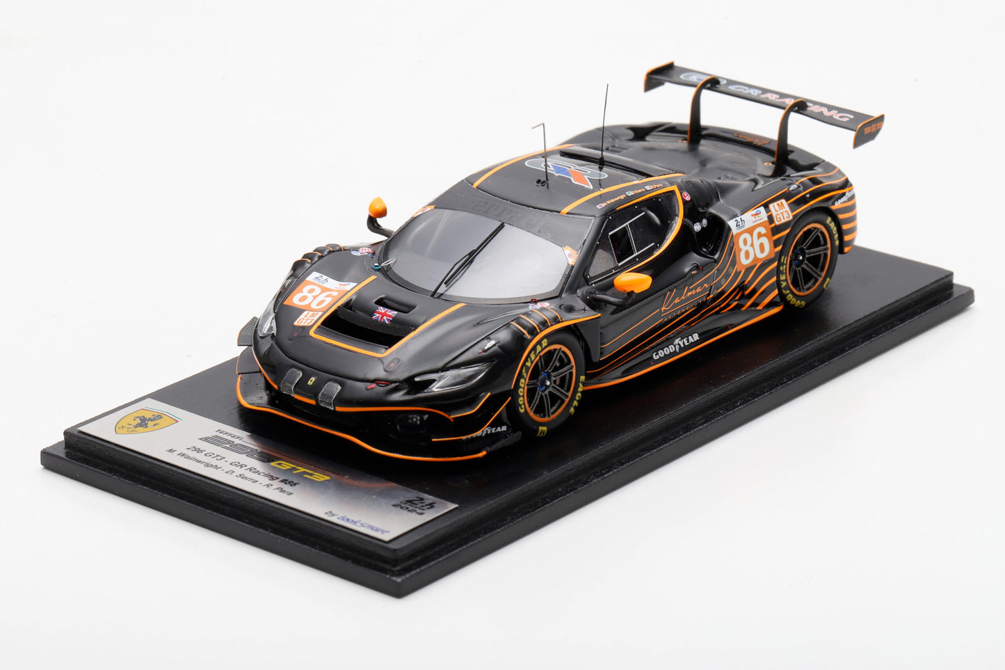Looksmart LSLM187 1/43 Ferrari 296 GT3 No.86 GR Racing Le Mans 24H 2024 M. Wainwright - D. Serra - R. Pera