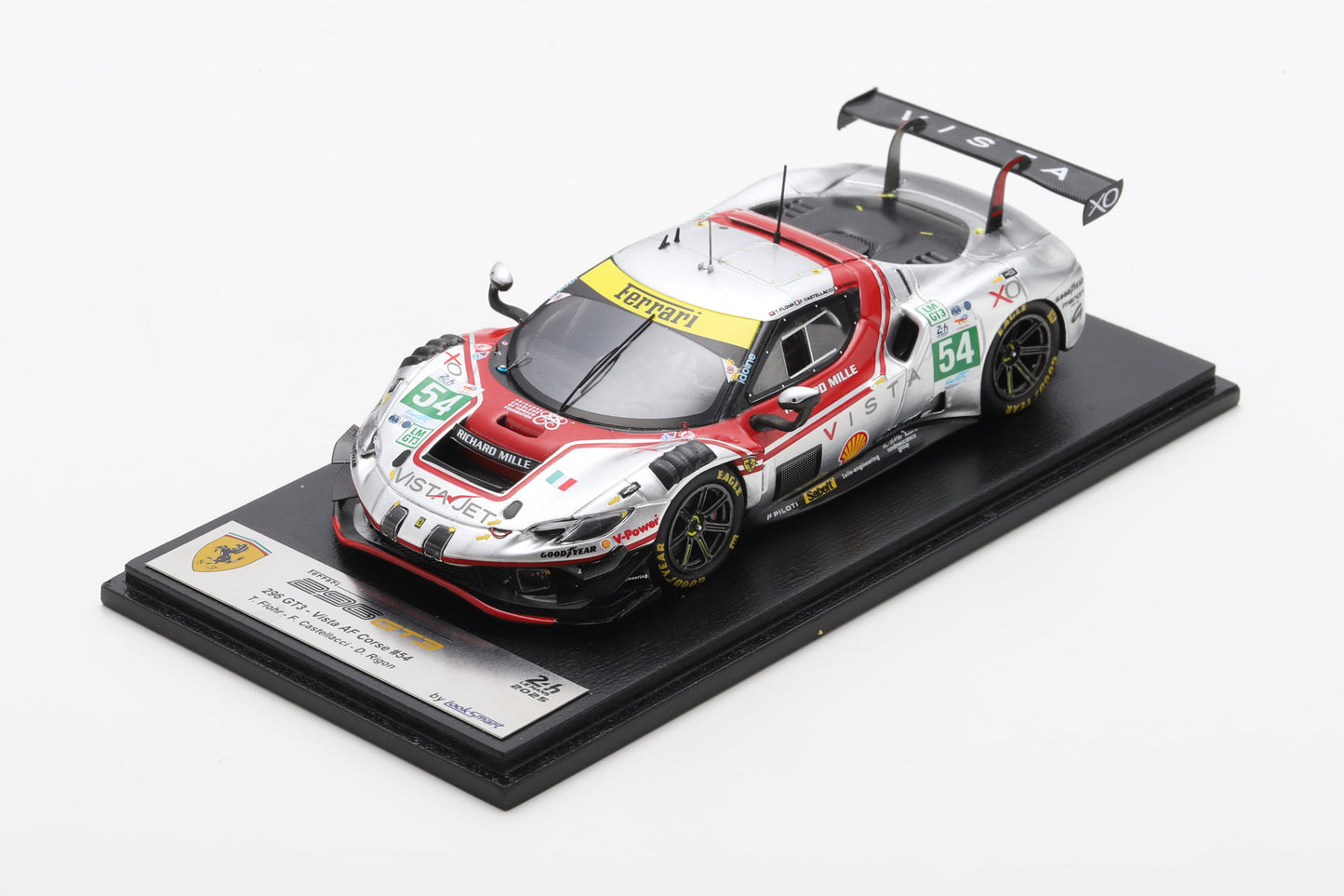 Looksmart LSLM194 1/43 Ferrari 296 LMGT3 No.54  VISTA AF CORSE Le Mans 24H 2025 T. Flohr - F. Castellacci - D. Rigon