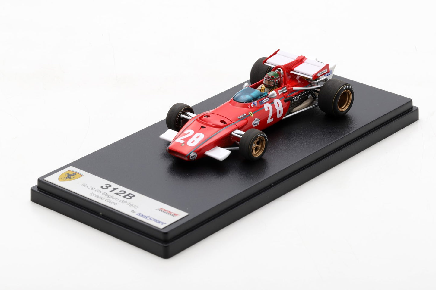 Looksmart LSRC099 1/43 Ferrari 312B No.28 4th Belgium GP 1970Ignazio Giunti