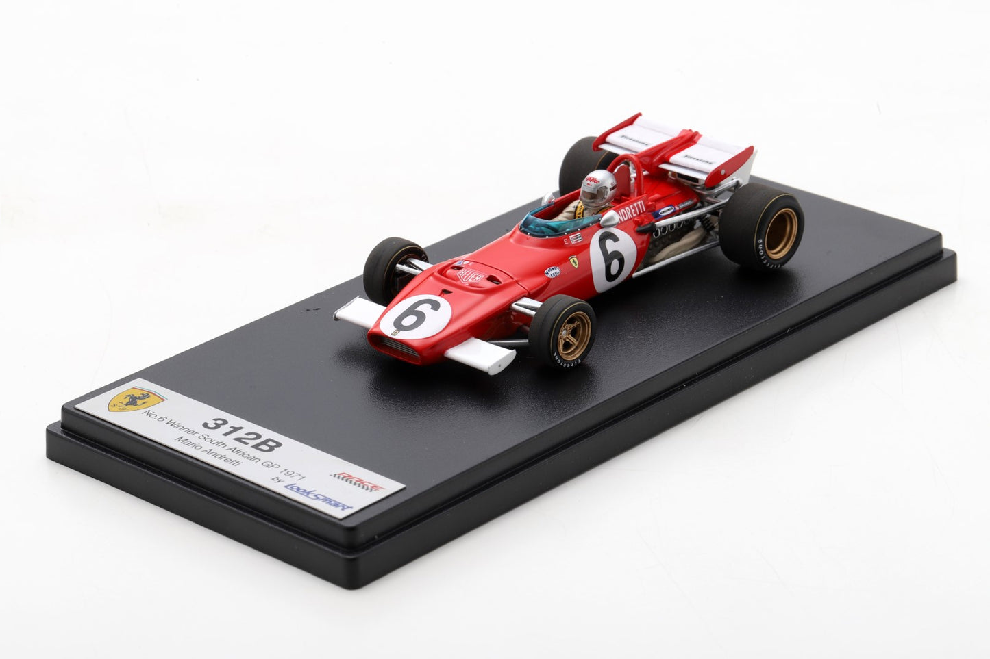 Looksmart LSRC102 1/43 Ferrari 312B No.6 Winner South African GP 1971Mario Andretti