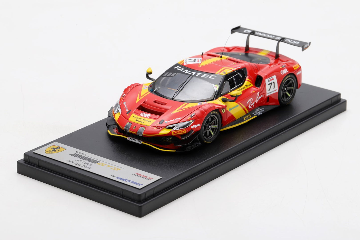 【2024年6月発売予定】 Looksmart LSRC176 1/43 Ferrari 296 GT3 No.71 AF Corse-Francorchamps Motors 24H Spa 2023 A. Fuoco - D. Rigon - D. Serra