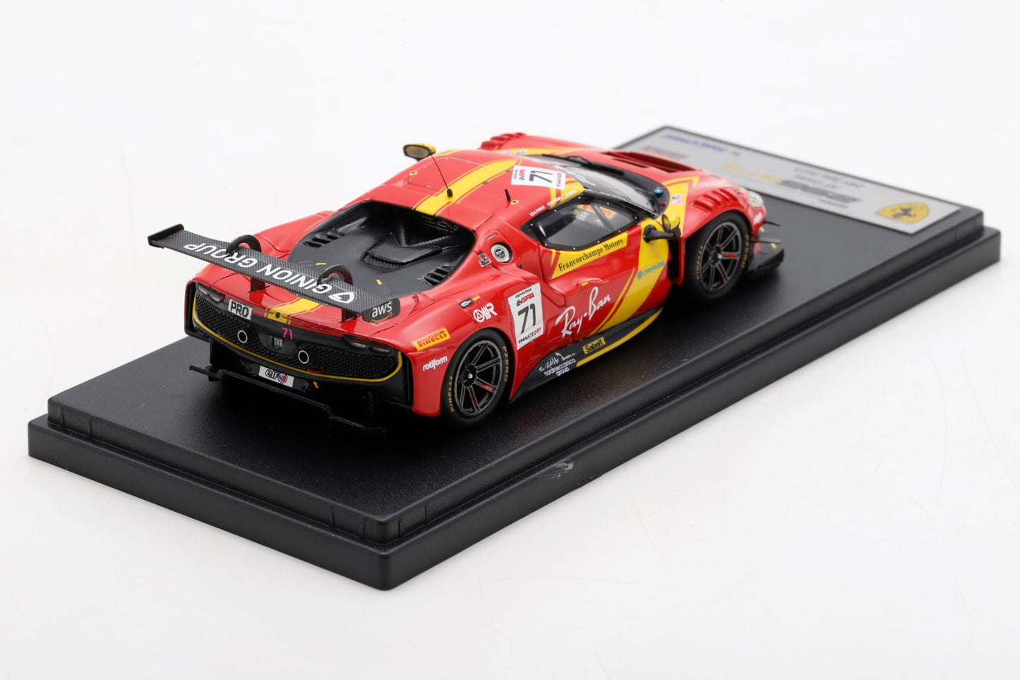 Looksmart LSRC176 1/43 Ferrari 296 GT3 No.71 AF Corse-Francorchamps Motors 24H Spa 2023 A. Fuoco - D. Rigon - D. Serra