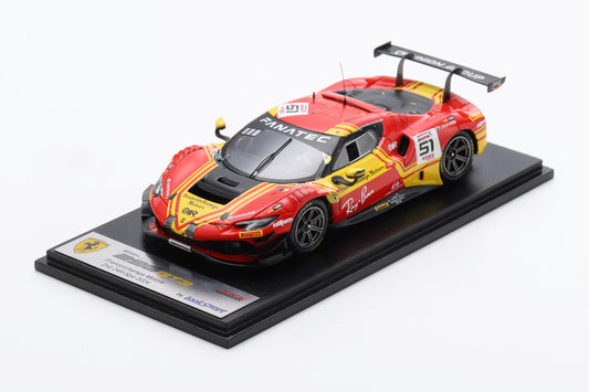 Looksmart LSRC188 1/43 Ferrari 296 GT3 No.51 AF Corse - Francorchamps Motors 2nd 24H Spa 2024 A. Rovera – D. Rigon – A. Pier Guidi