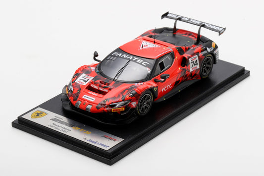 Looksmart LSRC192 1/43 Ferrari 296 GT3 No.74 Kessel Racing 24H Spa 2024 J. Hartshorne – B. Tuck – C. Hull – M. Bell