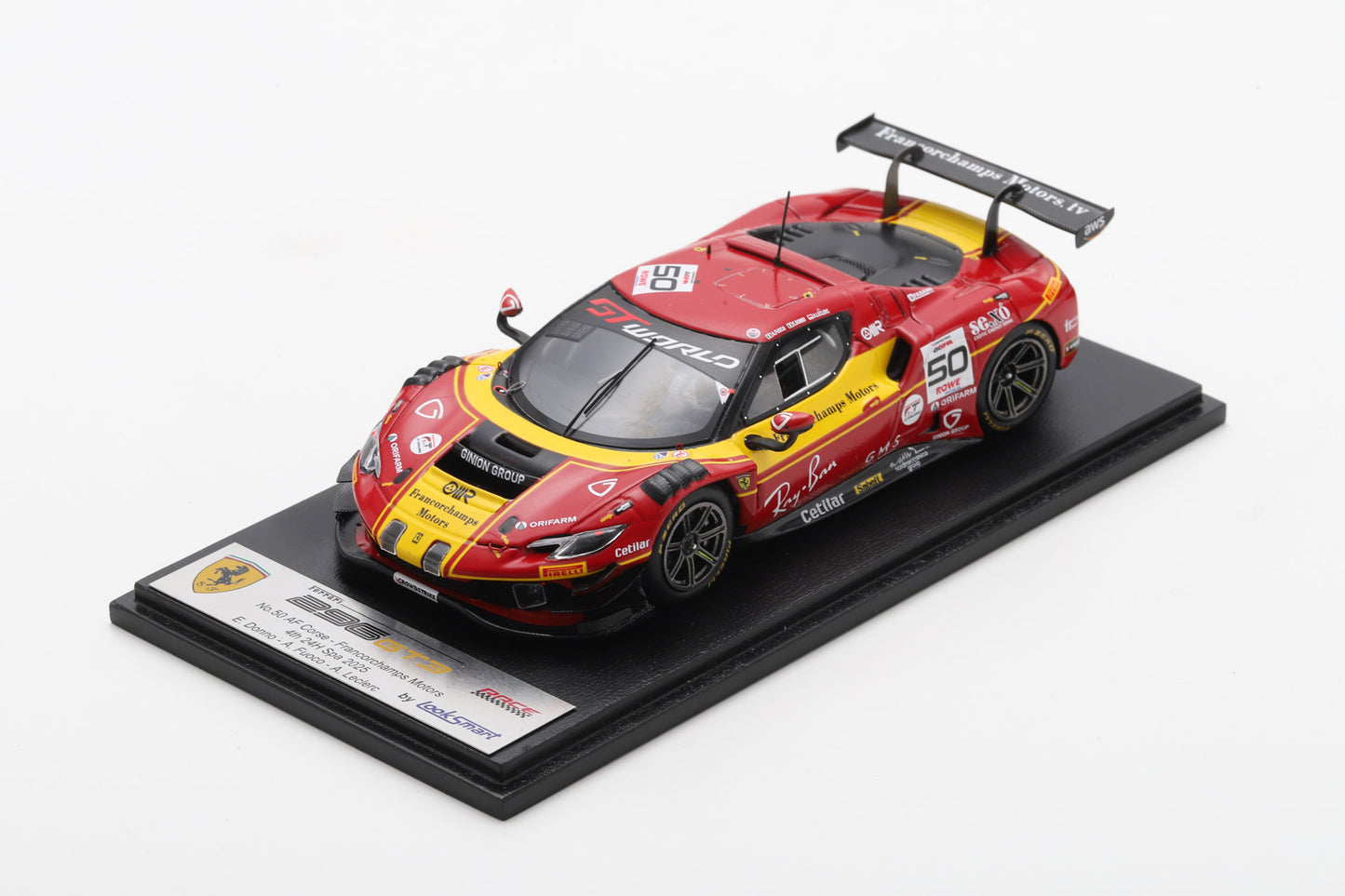 【2026年6月以降発売予定】 Looksmart LSRC207 1/43 Ferrari 296 GT3 No.50 AF Corse - Francorchamps Motors 4th 24H Spa 2025 E. Donno - A. Fuoco - A. Leclerc