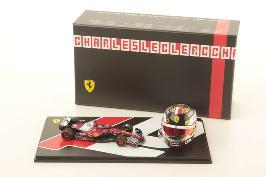 【2026年12月以降発売予定】 Looksmart LSSET02 1/43 & 1/5 Abu Dhabi GP 2025 - Charles Leclerc