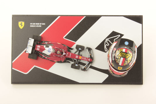 【2026年12月以降発売予定】 Looksmart LSSET02 1/43 & 1/5 Abu Dhabi GP 2025 - Charles Leclerc