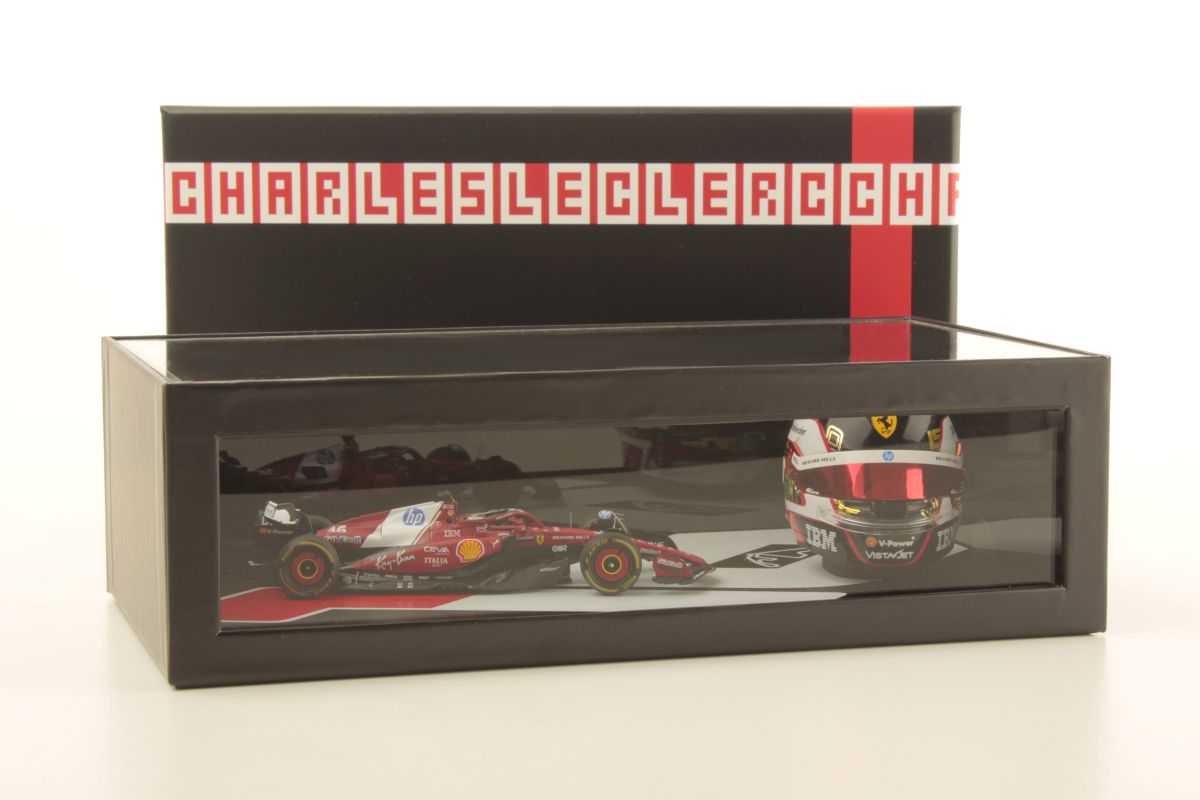 【2026年12月以降発売予定】 Looksmart LSSET02 1/43 & 1/5 Abu Dhabi GP 2025 - Charles Leclerc