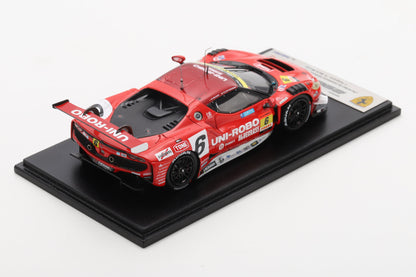 Looksmart LSSGT25006 1/43 UNI-ROBO BLUEGRASS FERRARI VELOREX GT300 SUPER GT 2025 Y. Katayama - R. Merhi Muntan