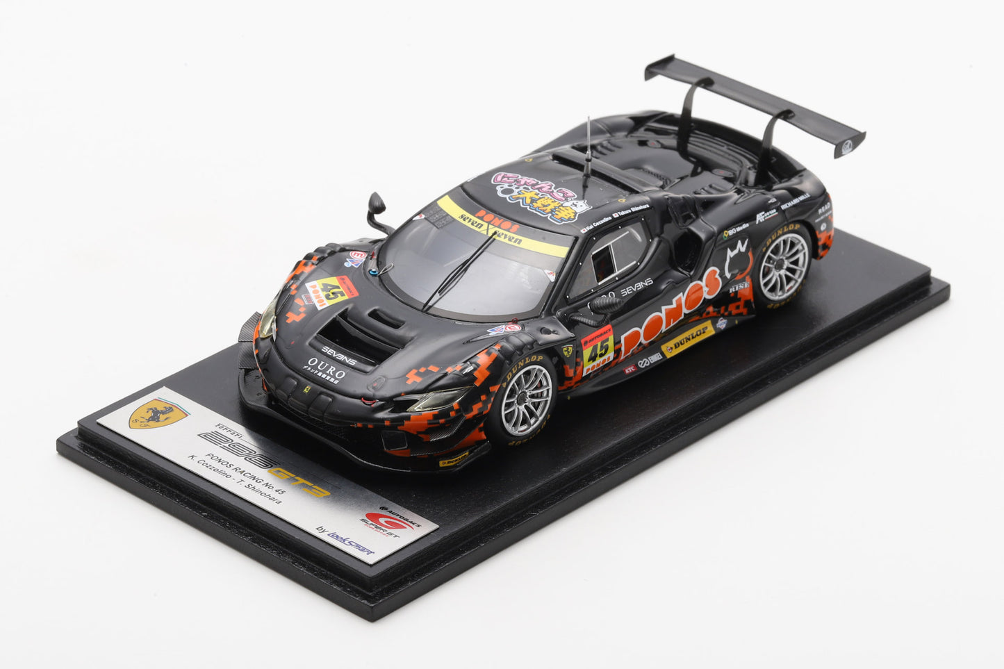 Looksmart LSSGT25045 1/43 PONOS FERRARI 296 PONOS RACING GT300 SUPER GT 2025 K. Cozzolino - T. Shinohara
