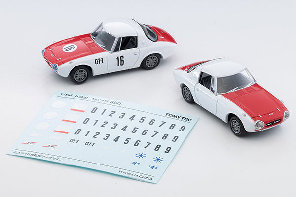 【2025年12月発売予定】 TLV 1/64 LV-215a トヨタ スポーツ800 カスタムカラー仕様 (白/赤) 65年式