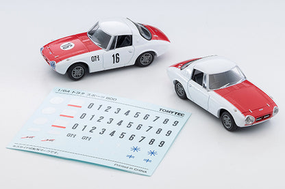 【2025年12月発売予定】 TLV 1/64 LV-215a トヨタ スポーツ800 カスタムカラー仕様 (白/赤) 65年式