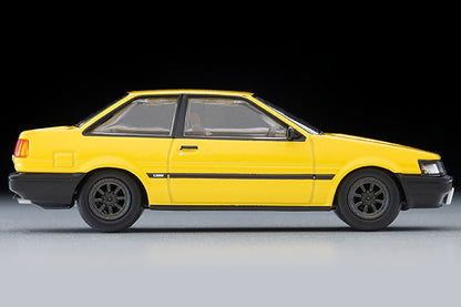【2027年1月発売予定】 TLV 1/64 LV-N284f トヨタ カローラ レビン 2ドア GT RSワタナベホイール装着車 (黄) 83年式