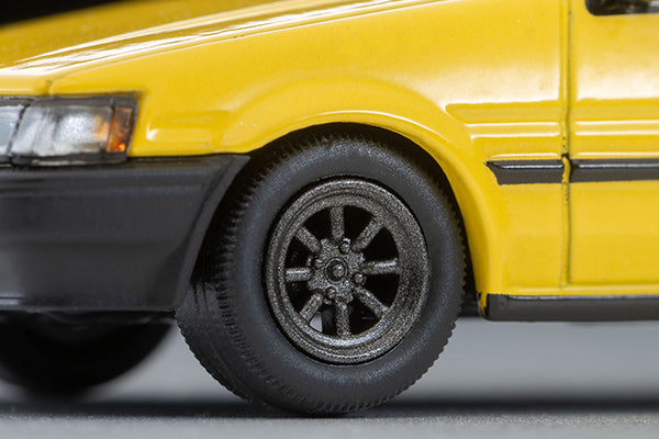 【2027年1月発売予定】 TLV 1/64 LV-N284f トヨタ カローラ レビン 2ドア GT RSワタナベホイール装着車 (黄) 83年式