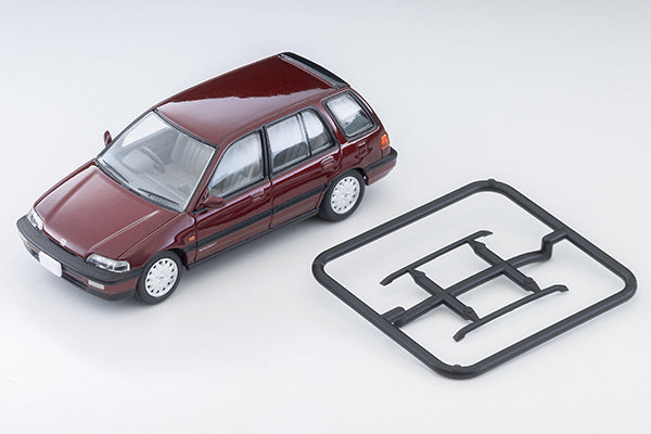 【2026年6月発売予定】 TLV 1/64 LV-N297b ホンダ シビックシャトル 56i (赤) 90年式