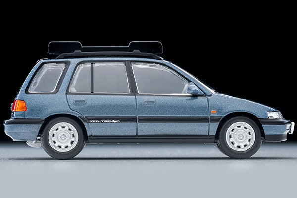 【2026年6月発売予定】 TLV 1/64 LV-N297c ホンダ シビックシャトル RT X (青) 90年式 フィギュア､マウンテンバイク付