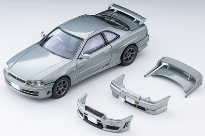 TLV 1/64 LV-N353a 日産 スカイライン 2ドアスポーツクーペ 25GT TURBO オプションパーツ付(銀) 2000年式