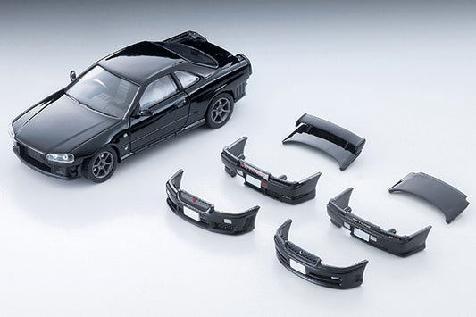 【2027年1月発売予定】 TLV 1/64 LV-N353c 日産 スカイライン 2ドアスポーツクーペ 25GT TURBO オプションパーツ付 (黒) 2000年式