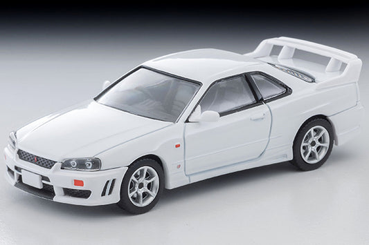 【2027年1月発売予定】 TLV 1/64 LV-N365b 日産 スカイライン 2ドアスポーツクーペ 25GT TURBO オプションパーツ付 (白) 1998年式