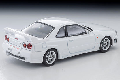 【2027年1月発売予定】 TLV 1/64 LV-N365b 日産 スカイライン 2ドアスポーツクーペ 25GT TURBO オプションパーツ付 (白) 1998年式
