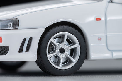 【2027年1月発売予定】 TLV 1/64 LV-N365b 日産 スカイライン 2ドアスポーツクーペ 25GT TURBO オプションパーツ付 (白) 1998年式