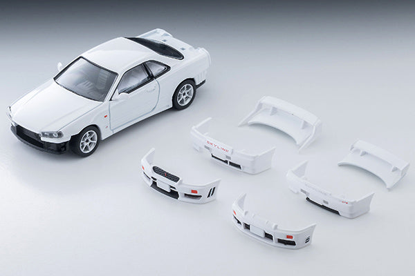 【2027年1月発売予定】 TLV 1/64 LV-N365b 日産 スカイライン 2ドアスポーツクーペ 25GT TURBO オプションパーツ付 (白) 1998年式