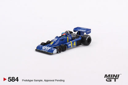 MINI GT MGT00584-L 1/64 ティレル P34 スウェーデンGP 1976 2位入賞車 #4  Patrick Depailler