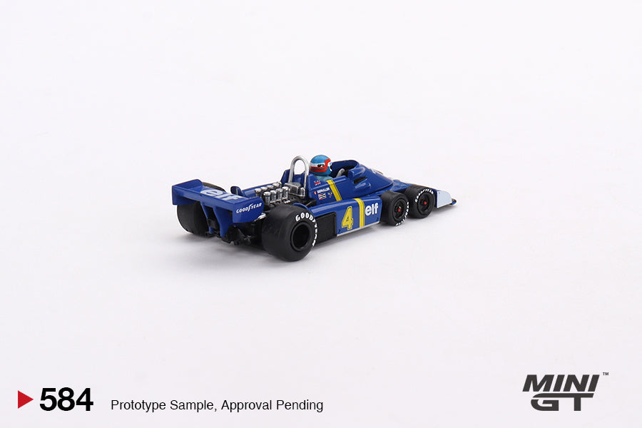 MINI GT MGT00584-L 1/64 ティレル P34 スウェーデンGP 1976 2位入賞車 #4  Patrick Depailler