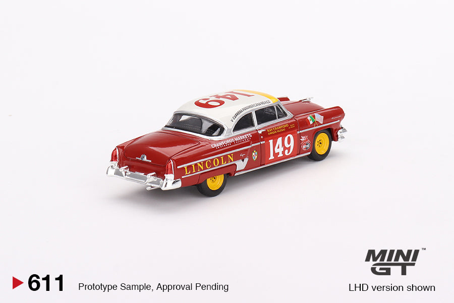 トゥルースケールミニチュアス MINI GT 1/64 リンカーン カプリ カレラ・パナメリカーナ・クラス 1954 優勝車 #149 左ハンドル MGT00611-L 新品 即決