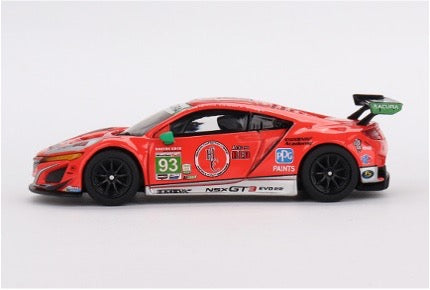 【2023年11月以降発売予定】 MINI GT MGT00617-L 1/64 Acura NSX GT3 EVO22 IMSA デイトナ24時間 2023 
#93 WTR Racers Edge Motorsports(左ハンドル)