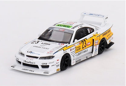 【2023年11月以降発売予定】 MINI GT MGT00618-R 1/64 Nissan シルビア(S15) LB-Super Silhouette 
#23 2022 グッドウッド・フェスティバル・オブ・スピード(右ハンドル)