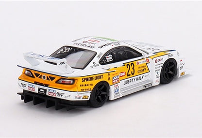 【2023年11月以降発売予定】 MINI GT MGT00618-R 1/64 Nissan シルビア(S15) LB-Super Silhouette 
#23 2022 グッドウッド・フェスティバル・オブ・スピード(右ハンドル)