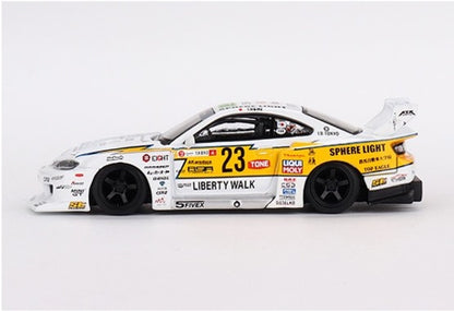 【2023年11月以降発売予定】 MINI GT MGT00618-R 1/64 Nissan シルビア(S15) LB-Super Silhouette 
#23 2022 グッドウッド・フェスティバル・オブ・スピード(右ハンドル)