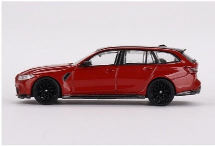 【2024年2月以降発売予定】 MINI GT MGT00700-L 1/64 BMW M3 コンペティション ツーリング (G81) トロントレッドメタリック(左ハンドル)