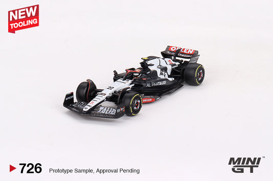MINI GT MGT00726-L 1/64 アルファタウリ F1 AT04 2023 #22 オーストラリアグランプリ 角田 裕毅