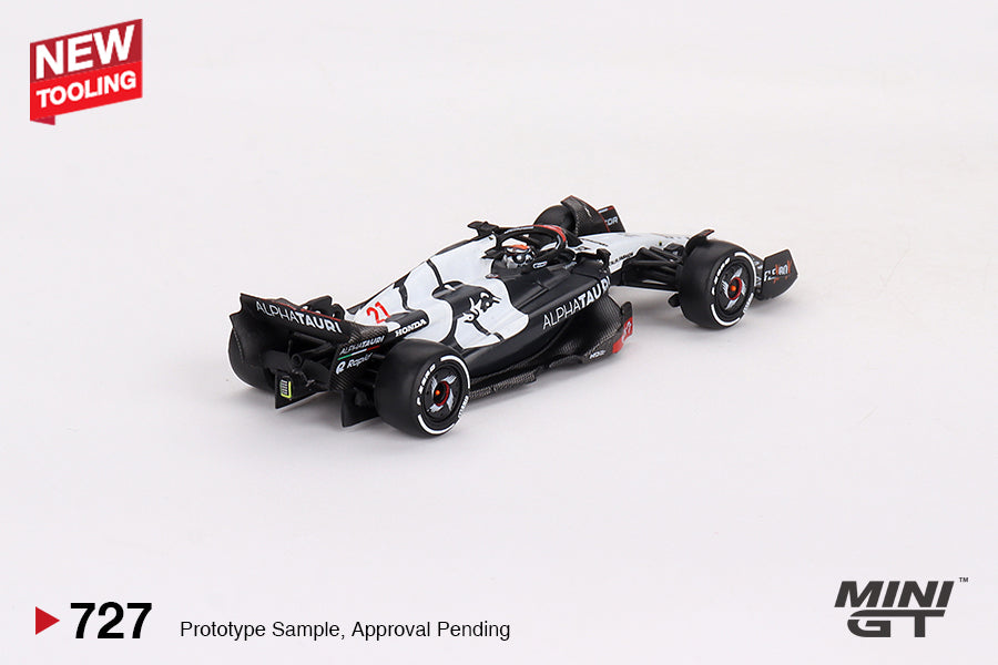 【2024年6月以降発売予定】 mini GT MGT00727-L 1/64 アルファタウリ F1 AT04 2023 #21 オーストラリアグランプリ Nyck de Vries