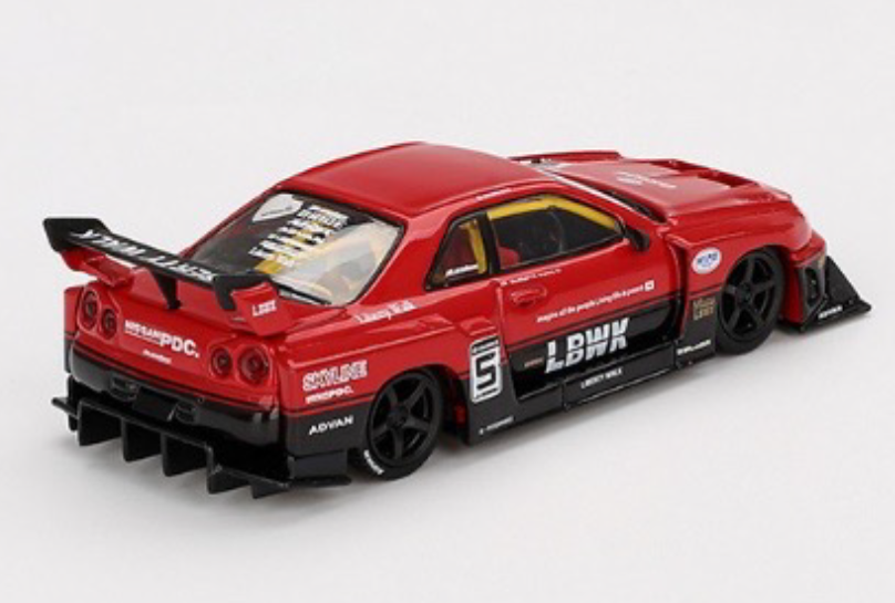 MINI GT MGT00843-R 1/64 Nissan LB-ER34 Super Silhouette MINI GT MGT00843-R 1/64 Nissan LB-ER34 Super Silhouette
