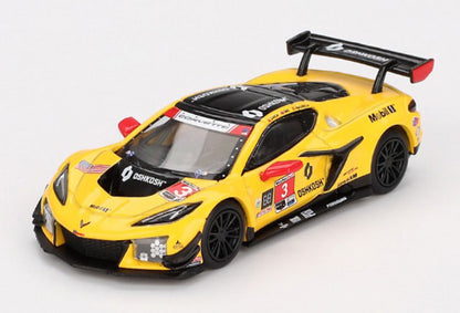 【2025年1月以降発売予定】 MINI GT MGT00854-L 1/64 シボレー コルベット Z06 GT3.R IMSA デイトナ24時間 2024 #3 コルベットレーシング by Pratt Miller Motorsports