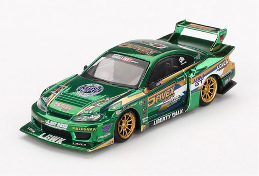 【2025年3月以降発売予定】 MINI GT MGT00858-R 1/64 Nissan LB-Super Silhouette シルビア S15 2024 LBWK Fausto Racing(右ハンドル)