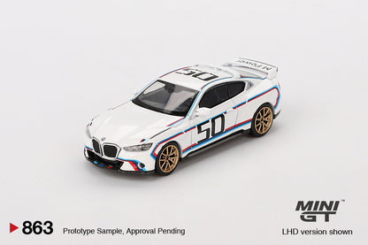 【2025年3月以降発売予定】 MINI GT MGT00863 1/64 BMW 3.0 CSL ホワイト