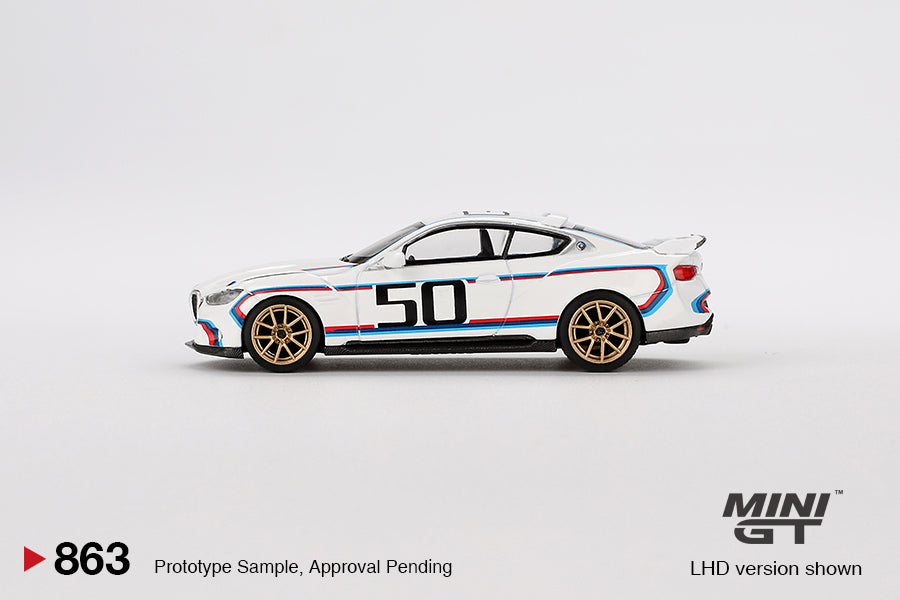 MGT00863-L 1/64 BMW 3.0 CSL ホワイト 左ハンドル [ダイキャストミニカー]