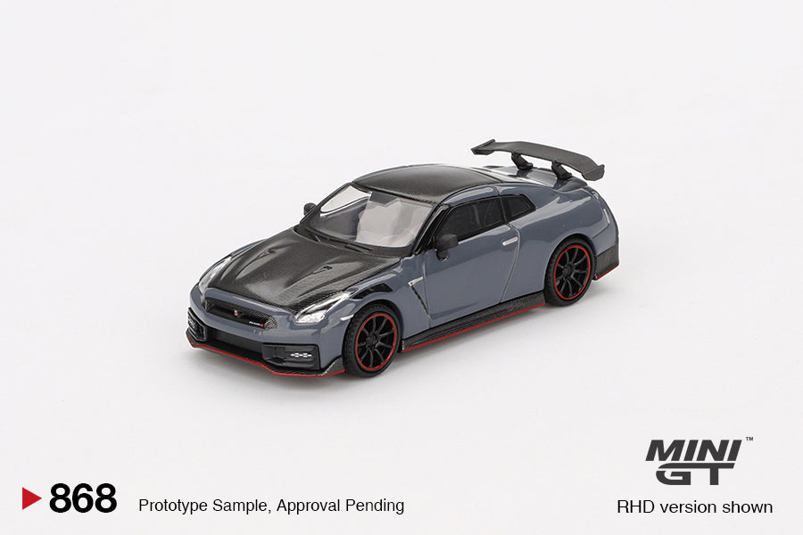 【2025年4月以降発売予定】 MINI GT MGT00868 1/64 Nissan GT-R Nismo 2024 NISMO ステルスグレー