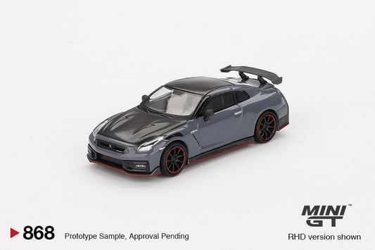 【2025年4月以降発売予定】 MINI GT MGT00868 1/64 Nissan GT-R Nismo 2024 NISMO ステルスグレー