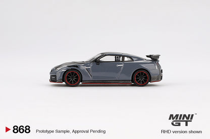 【2025年4月以降発売予定】 MINI GT MGT00868 1/64 Nissan GT-R Nismo 2024 NISMO ステルスグレー