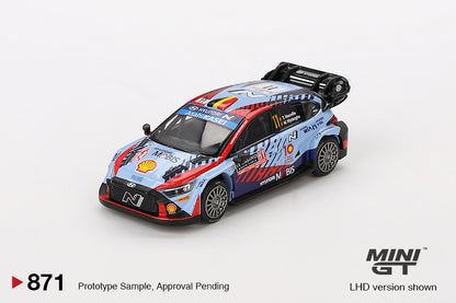 【2025年3月以降発売予定】 MINI GT MGT00871-L1/64 Hyundai i20 N Rally1モンテカルロラリー 2024 優勝車 #11(左ハンドル)