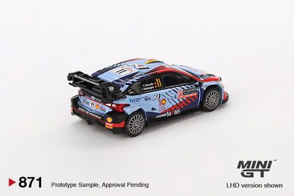 【2025年3月以降発売予定】 MINI GT MGT00871-L1/64 Hyundai i20 N Rally1モンテカルロラリー 2024 優勝車 #11(左ハンドル)